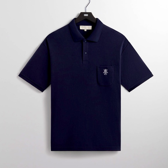 Kith Ethan Pique Polo in Nocturnal Spring 2024 Men’s Size...